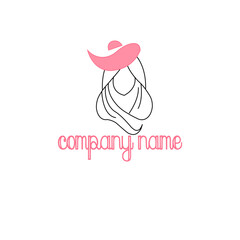 Woman with Hat Logo