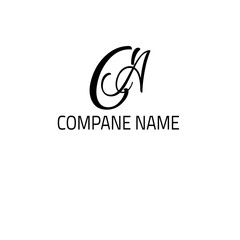 Obraz premium Cursive CA Logo