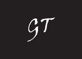 GT letter logo and initial logo design