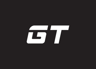 GT letter logo and initial logo design