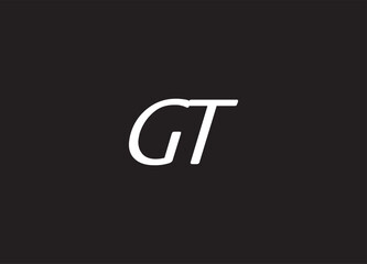 GT letter logo and initial logo design