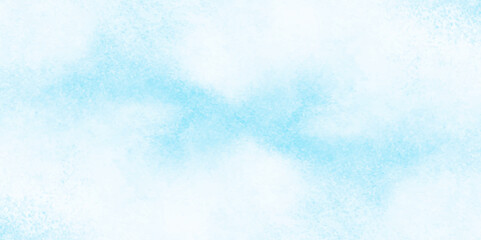 Grunge tint light blue watercolor abstract background, Aquarelle paint paper textured, blue sky with clouds,  Sky Nature Landscape Background, sky background with white fluffy clouds.
