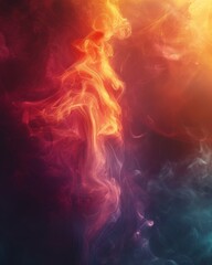 Fototapeta premium Vibrant neon waves undulating against a dark backdrop creating a striking visual contrast
