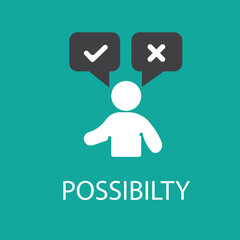 Possibility Icon Chance Symbol Occasion Illustration