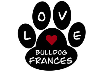 Vector of a dog paw print with the word 