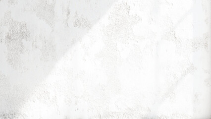 White cement wall in retro concept. Old concrete background for wallpaper or graphic design. Blank plaster texture in vintage style. Modern house interiors that feel calm and simple.	