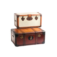 Vintage Suitcases Stacked on Top of Each Other