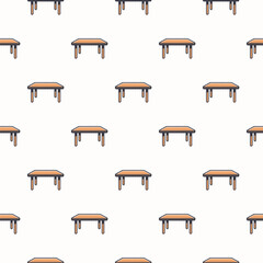 vector seamless pattern of table, repeated pattern background design