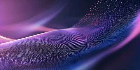 abstract background with flowing digital waves in vibrant purple and blue tones creating a spa-like atmosphere