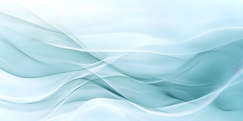 abstract background features flowing ocean waves in soft blue hues creating a serene and tranquil atmosphere