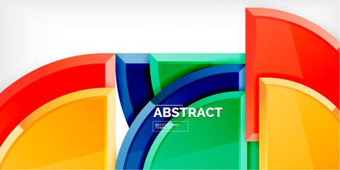 Triangle circles background. Vector Illustration For Wallpaper, Banner, Background, Card, Book Illustration, landing page