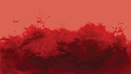 Abstract Watercolor Background with dark Red and Pink Hues.