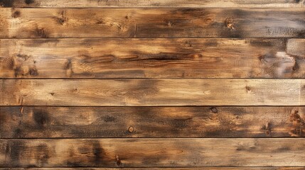 Naklejka premium A unique textured background presents a rough, rustic wooden panel, highlighting its versatility in design and decor. This rustic wooden panel offers ample photo style copy space.