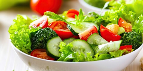 Nutritious Salad Bowl, a wonderful dish that promotes healthy eating and provides delicious food options for those seeking a balanced diet and wholesome meals.