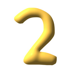 Naklejka premium 3D symbol numbers 