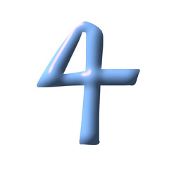 Fototapeta premium 3D symbol numbers 
