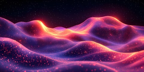 Obraz premium Neon Dreams, futuristic background graphics for dynamic designs