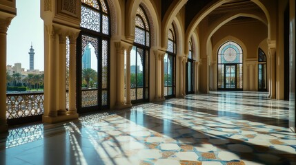 Obraz premium Elegant Interior with Rich Architectural Details