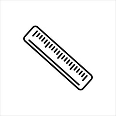 Ruler icon. Modern flat design vector illustration, for web design and mobile application. isolated on white background.