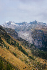 Beautiful landscape in the Swiss Alps.
