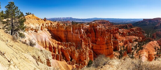 Brice Canyon, Utah, USA National Park panoramic view
