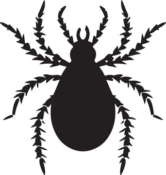 black tick silhouette clip art preview