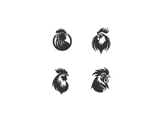 premium hen logo set vector, vector and illustration,