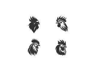 premium hen logo set vector, vector and illustration,