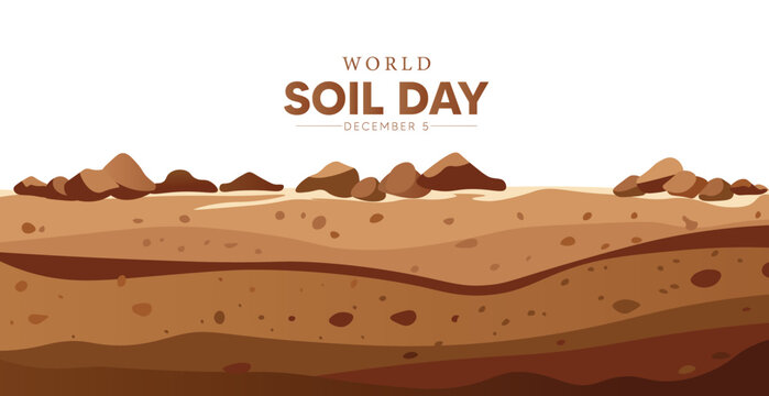 World Soil Day 5 December vector poster