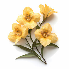 Miltonopsis Orchids flowers  Isolated on white background.