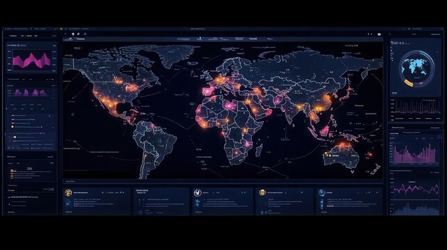 global supply chain analytics dashboard showcasing interactive ecommerce data for strategic decisionmaking emphasizing the importance of analytics in modern business practices