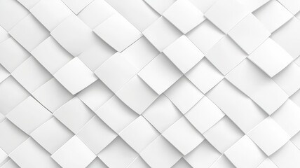 Fototapeta premium A textured pattern of interwoven white paper squares arranged in a grid-like formation.