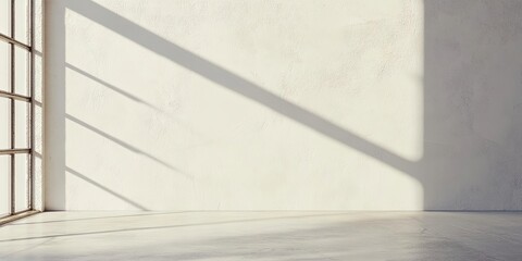 Mockup of a blank wall featuring a soft white paint finish. This wall mockup showcases an empty design in light white tones.