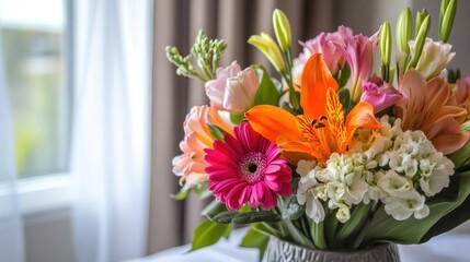 Warm welcome display with fresh flowers and a small welcome gift on the hotel bed, creating an inviting atmosphere