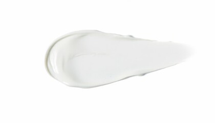 Cream smears on white background.