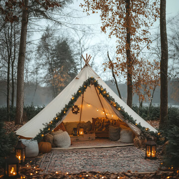 tent in a parc