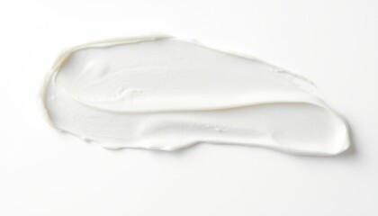 Obraz premium Cream smears on white background.