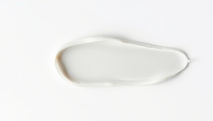 Cream smears on white background.