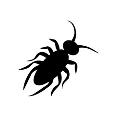 Tick silhouette vector illustration design on white background.