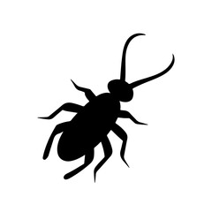 Tick silhouette vector illustration design on white background.