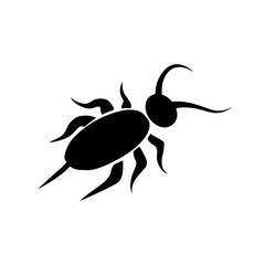 Tick silhouette vector illustration design on white background.