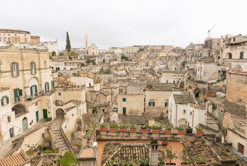 Matera, eine historische Stadt in der süditalienischen Region Basilikata. 