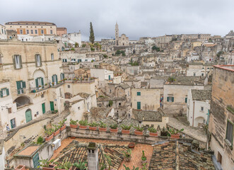 Matera, eine historische Stadt in der süditalienischen Region Basilikata. 