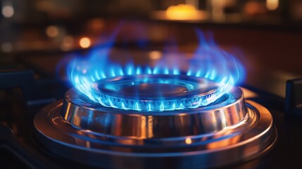 The Bright Blue Gas Flame