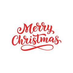 Merry Christmas text. Xmas calligraphic inscription. Merry Christmas vector text Calligraphic Lettering Font vintage. Christmas handwritten lettering for postcard, poster, banner design element.