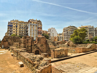 Palace of Galerius ancient ruin in Thessaloniki, Greece