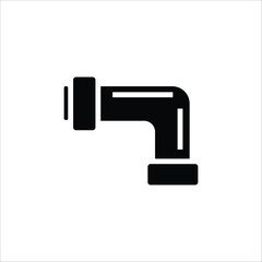 pipe plumbing vector icon line sign