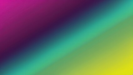 Fototapeta premium Deep purple to neon yellow gradient background with smooth fade. Created with generative AI technology