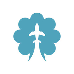 Plane logo icon design