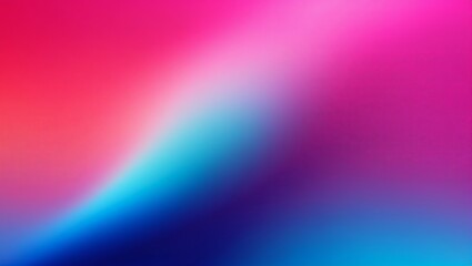 Gradient background from hot pink to bright blue with soft transition flow. Created with generative AI technology